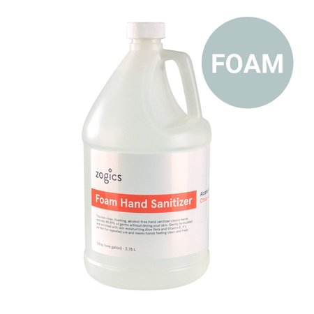 ZOGICS Alcohol-Free Foam Hand Sanitizer, Citrus and Aloe, 1 gallon ZHSCA128-Single